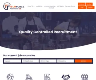 Techforce.com.au(Recruitment agencies) Screenshot