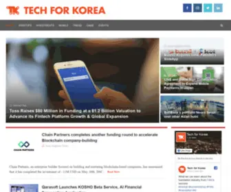 Techforkorea.com(Tech for Korea introducing Korean startups) Screenshot