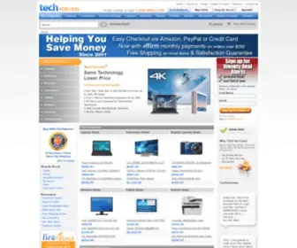 Techforless.com(Refurbished, Open Box & New Computers & Electronics) Screenshot