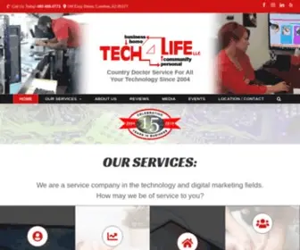 Techfourlife.com(Tech 4 Life Computer Repair & Custom Websites) Screenshot