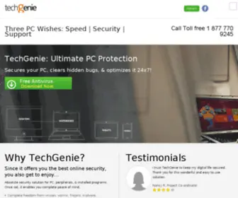 Techgenie.com(Free Antivirus Download) Screenshot