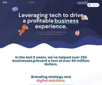 Techgiantsolutionsgroup.com(Use customer data to build great and solid product experiences that convert) Screenshot