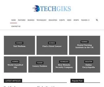 Techgiks.com(Tech Giks) Screenshot