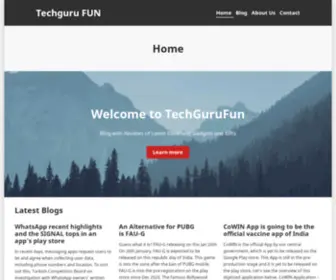 Techgurufun.com(Techguru FUN) Screenshot