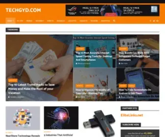 Techgyd.com(Homepage of Technology blog) Screenshot