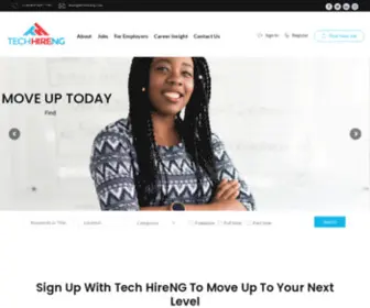 Techhireng.com(Nigerian IT Career Portal and Recruitment) Screenshot