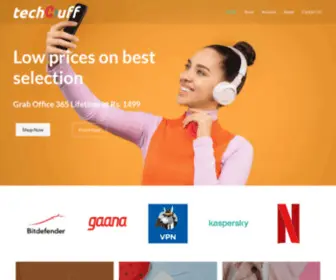 Techhuff.com(Shop for antivirus) Screenshot