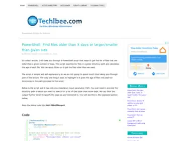 Techibee.com(PowerShell Scripts for Admins) Screenshot