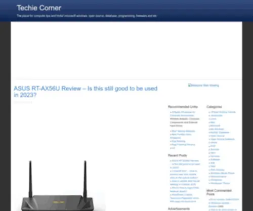 Techiecorner.com(Techie Corner) Screenshot