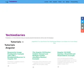 Techiediaries.com(Home) Screenshot