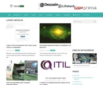 Techienize.com(Tech News Blog) Screenshot