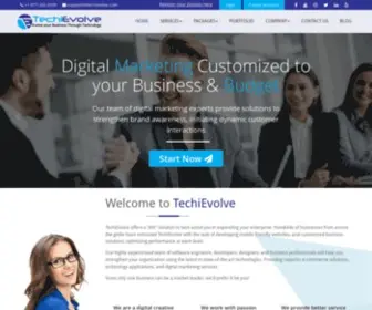 Techievolve.com(Website Design and Development Company) Screenshot
