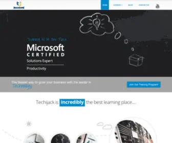 Techijack.com(Techi Jack an MCSE & Microsoft Certified Trainer (MCT)) Screenshot