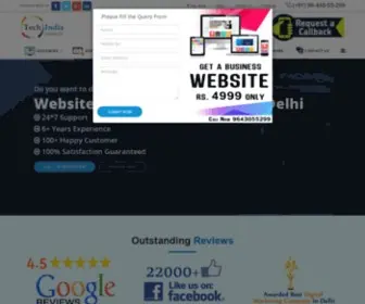 Techindiainfotech.com(Website Designing Company in Delhi) Screenshot