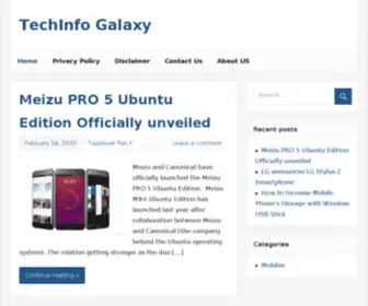 Techinfogalaxy.com(Tech Info Galaxy) Screenshot