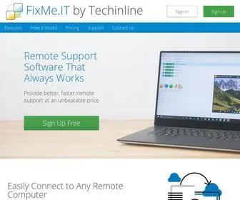 Techinline.com(Fast and reliable remote support software by techinline) Screenshot