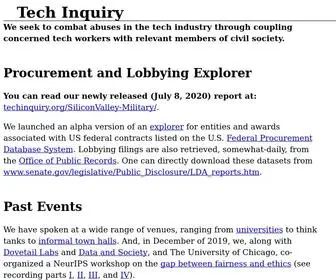 Techinquiry.org(Techinquiry) Screenshot