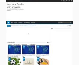 Techinterviewpuzzles.com(Interview Puzzles with answers) Screenshot