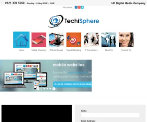 Techisphere.com(Web designers in Solihull) Screenshot