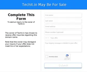 Techit.in(My WordPress Blog) Screenshot