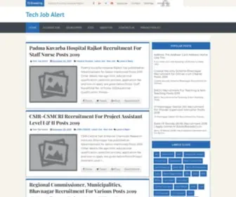 TechJobalert.xyz(Free Job Alert 2021) Screenshot