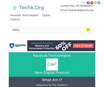 Techk.org(Kaustub Technologies Inc) Screenshot