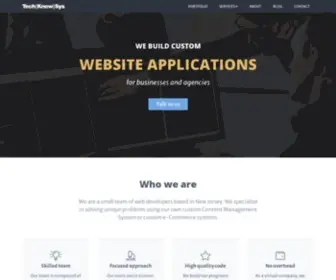 Techknowsys.com(Custom Web Development) Screenshot