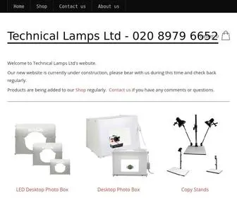 Techlamps.co.uk(Technical Lamps Ltd) Screenshot