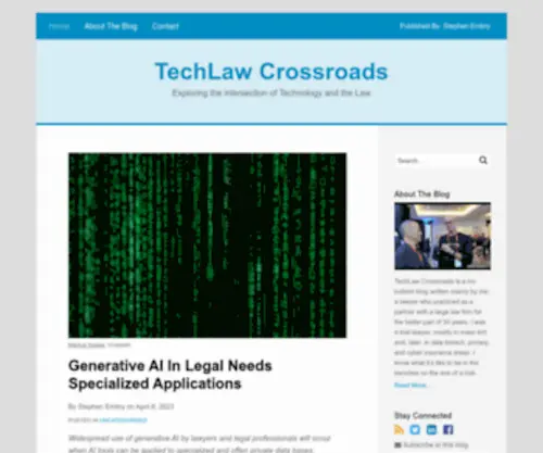 Techlawcrossroads.com(Techlawcrossroads) Screenshot