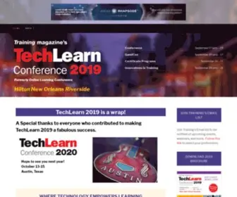 Techlearnconference.com(Training magazine's TechLearn Conference) Screenshot