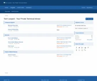Techleopard.com(Tech Leopard) Screenshot