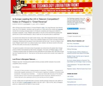 Techliberation.com(Keeping politicians' hands off the Net & everything else related to technology) Screenshot