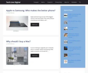 Techlivedigital.com(Tech Live Digital) Screenshot