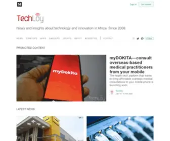 Techloy.com(Technology news and data in emerging markets) Screenshot