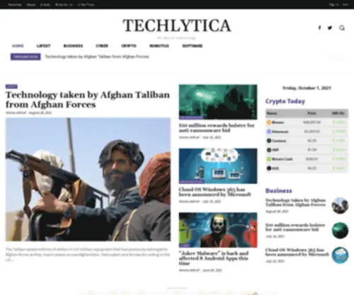 Techlytica.com(Homepage) Screenshot