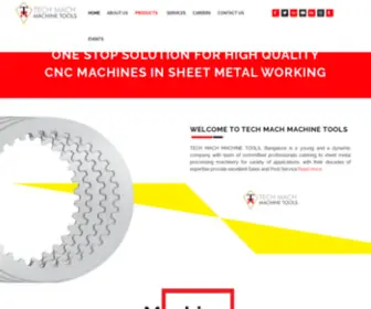 Techmach.in(High Quality CNC Machines in Sheet Metal Working) Screenshot