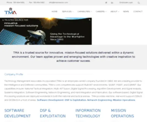 Techma.com(Technology Management Associates) Screenshot