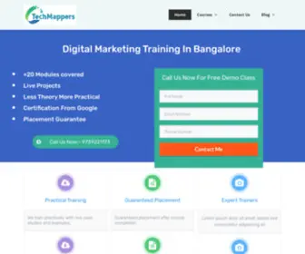 Techmappers.com(Digital Marketing Training Course in Bangalore) Screenshot