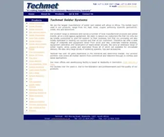 Techmet.co.za(Amalgam Alloys) Screenshot