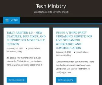 Techministry.blog(Using technology to serve the church) Screenshot