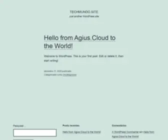 Techmundo.site(Just another WordPress site) Screenshot