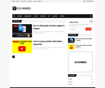 Techmunsi.com(Tech munsi blog) Screenshot