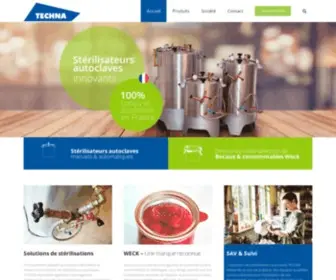Techna.tm.fr(Stérilisateurs autoclaves) Screenshot