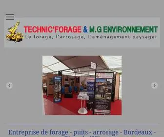 Technic-Forage.com(Entreprise de Forage) Screenshot