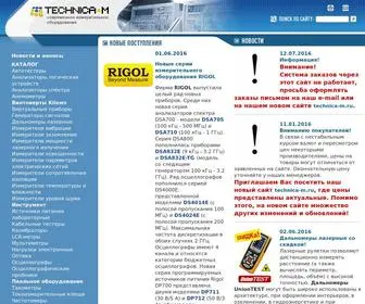 Technica.ru(Technica-M: измерительные приборы, промышленная мебель, паяльное оборудование) Screenshot