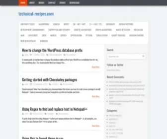 Technical-Recipes.com(Software and IT Recipes) Screenshot