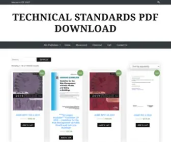 Technicalcodeshop.com(Technical Standards PDF Download) Screenshot