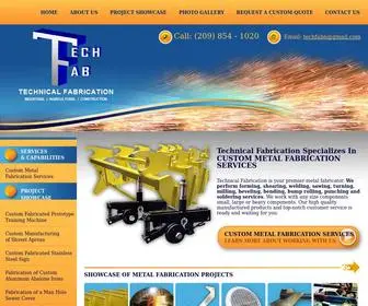 Technicalfabrication.com(Custom Metal Fabrication & Forming Service) Screenshot