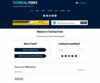 Technicalforex.com(Technical Forex I Home of Technical Analysis) Screenshot