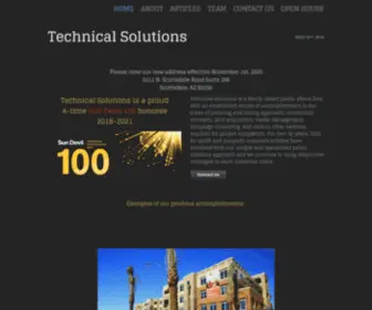 Technicalsolutionsaz.com(Technical Solutions) Screenshot